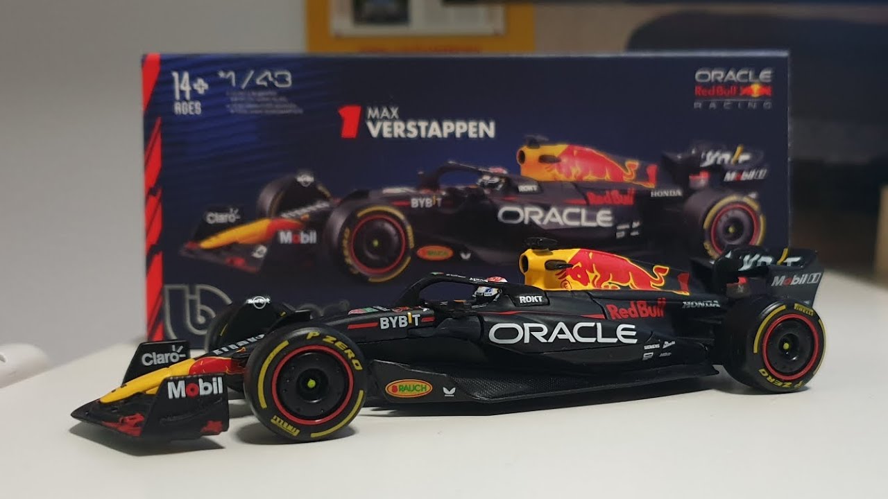 F1 1:43 Bburago Red bull Rb19 2023 Max Verstappen recenzja