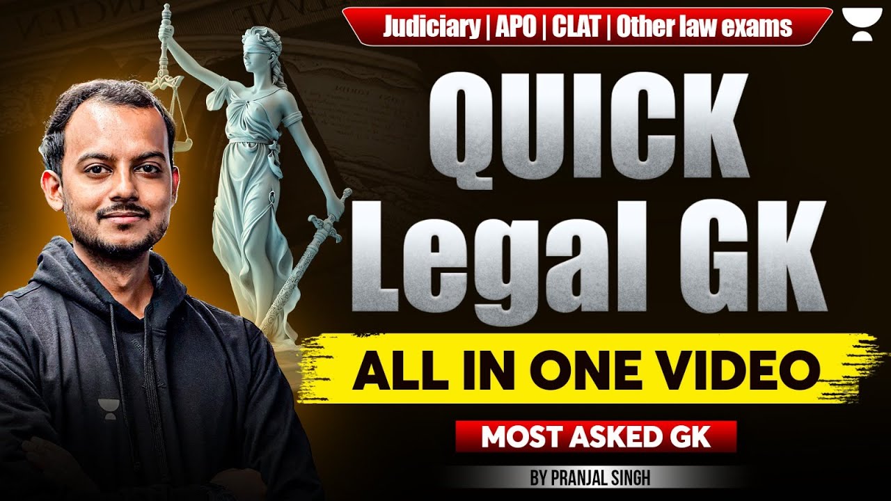Legal G.K 2024 in One Video | Pranjal Singh | Let's Crack Judiciary