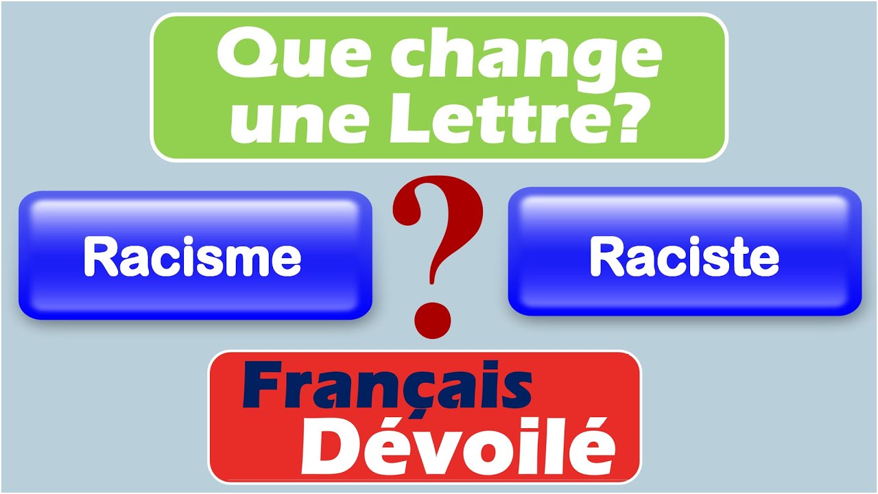 Racisme et Raciste (Une Lettre)