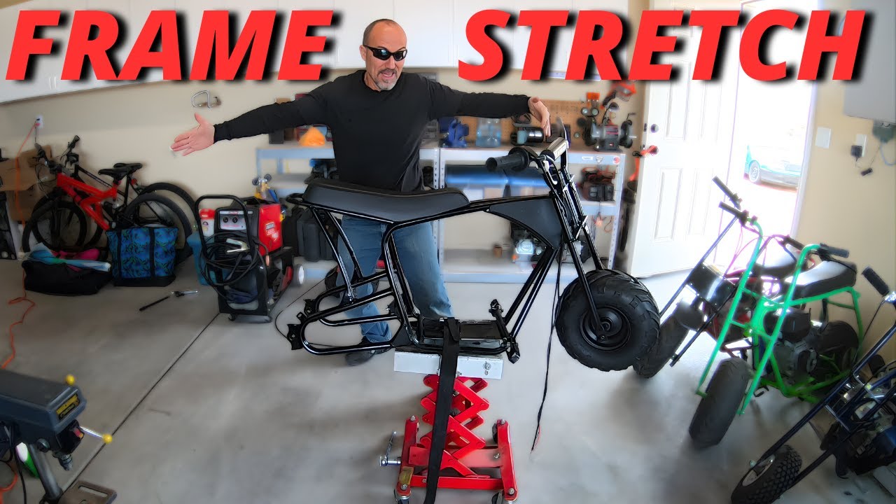 Mega Moto 80/105 frame stretch  pt. 2