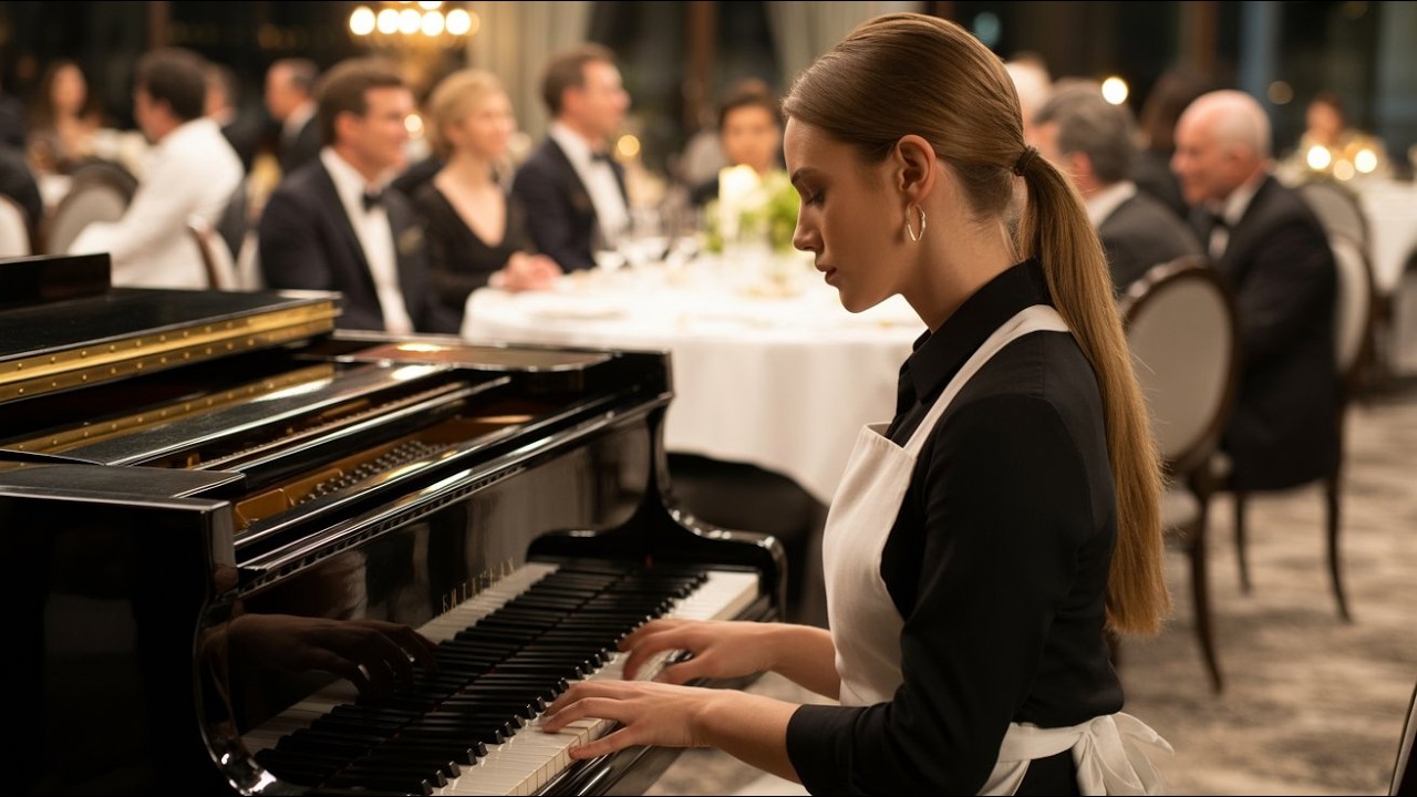 Billionaire Forced a Waitress to Play Piano, Until She Silenced the Room with One Song ✅