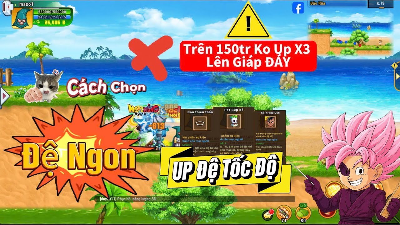 Ngọc Rồng Awaken - Hướng Dẫn Up Đệ Và Tránh Tăng Giáp