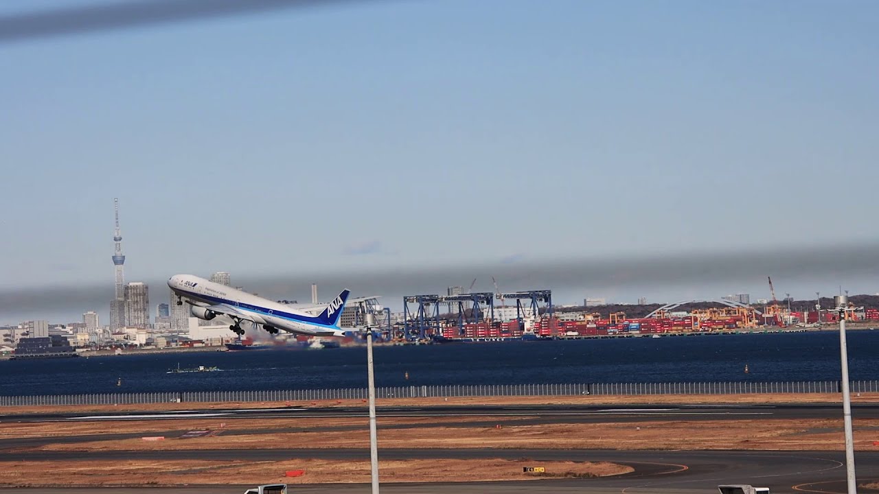 ANA・JA787Aボーイング B777-381羽田空港離陸・2026/1/6