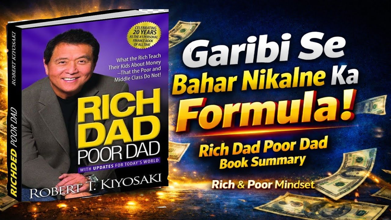 🔥 Rich Dad Poor Dad Full Book Summary in Hindi | Money Mindset That Made Millions Rich 🤑