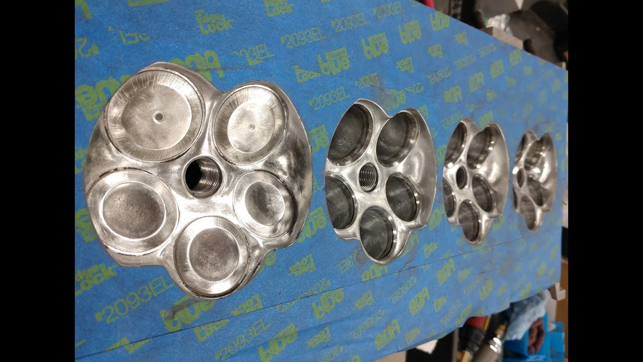 VW 1.8t 20v engine build, polishing combustion chambers.