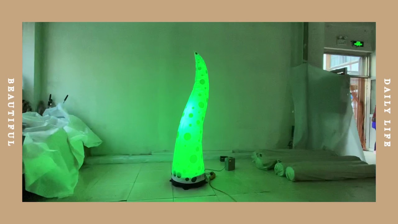 Colorful led lighting inflatable column