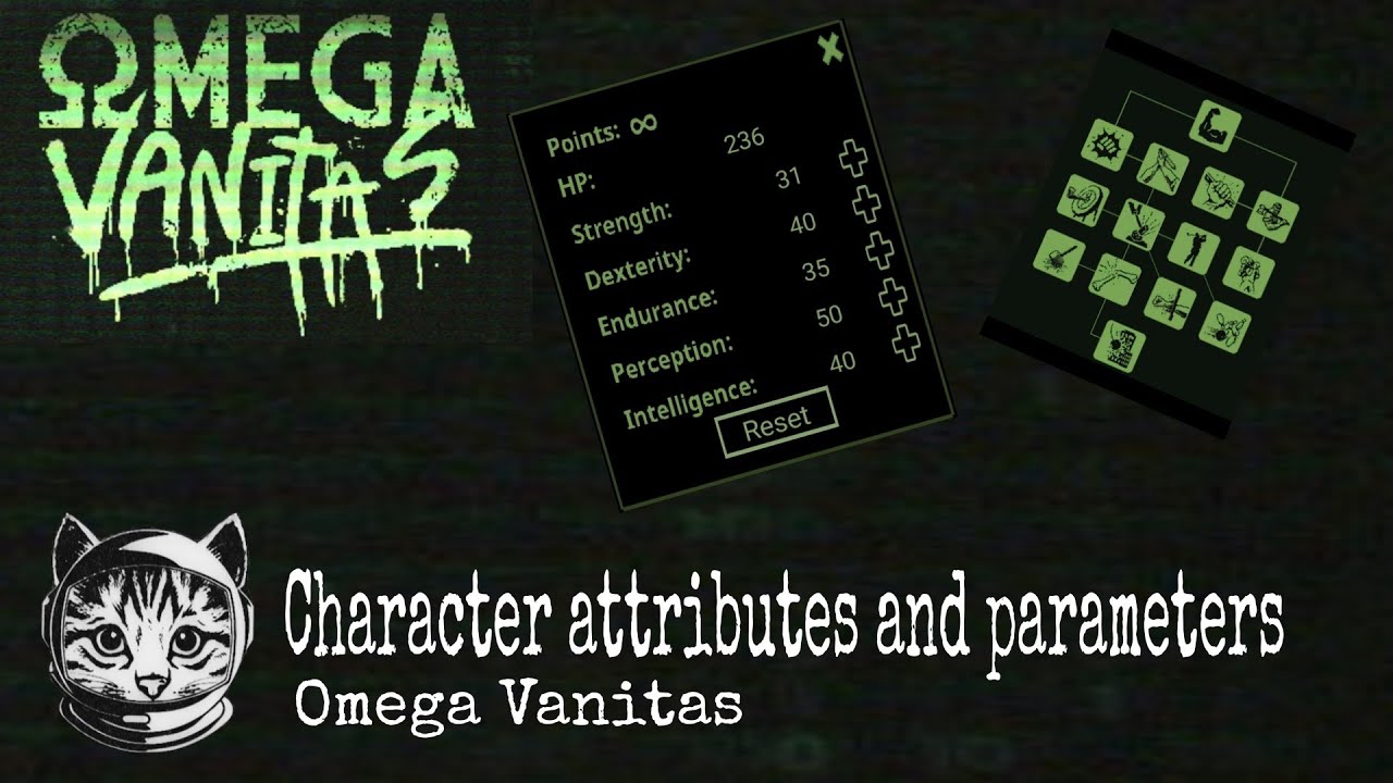 Omega Vanitas MMORPG - Character attributes and parameters