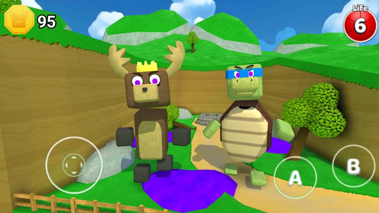 King Reindeer and Ninja Turtle in Secret Place + Super Bear Adventure Gameplay Walkthrough 