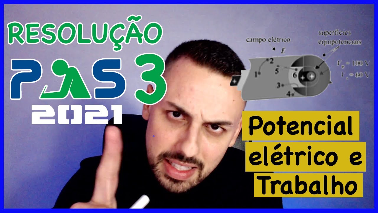 Resolução do PAS 3 UnB 2021 - Eletrostática: trabalho e superfícies equipotenciais
