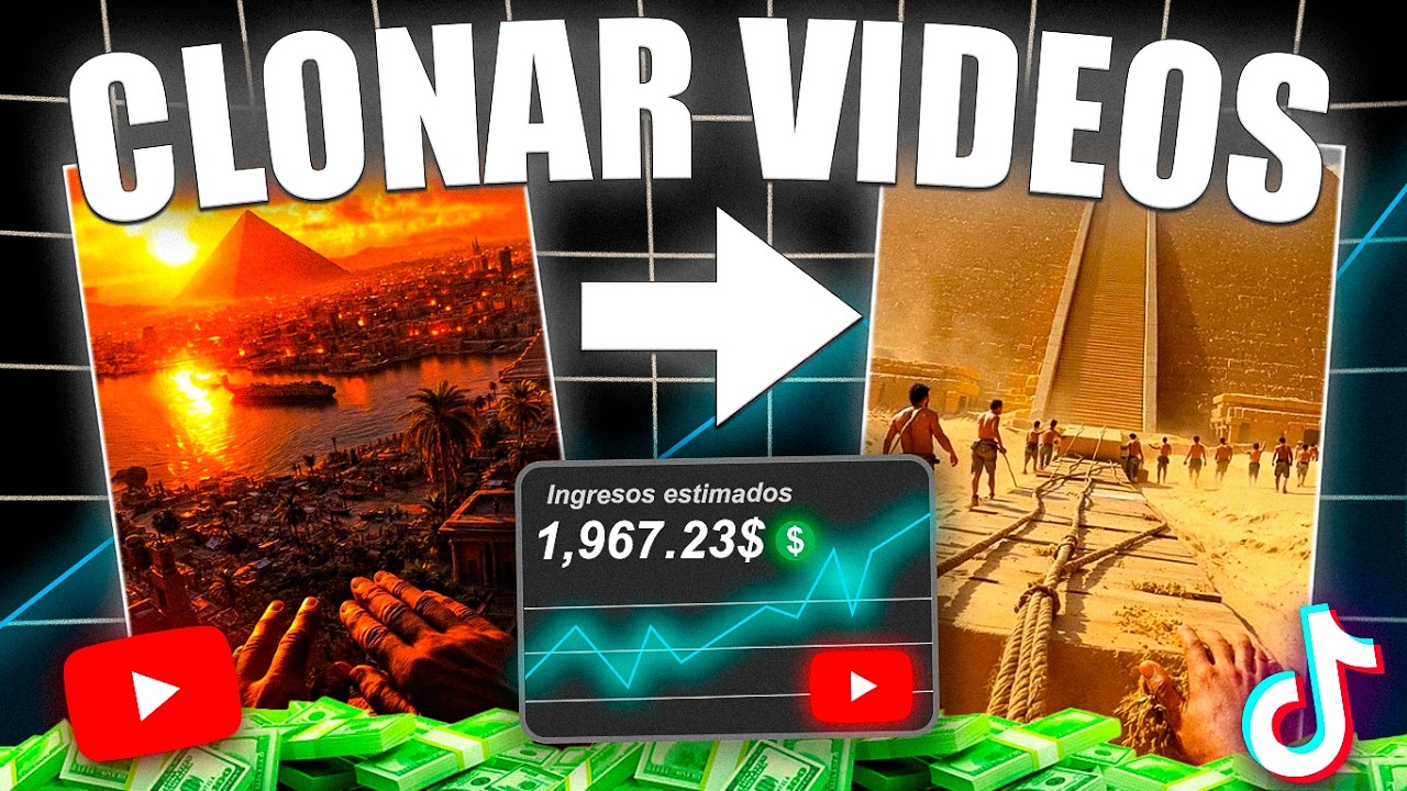 Esta IA Clona Videos Virales con 1 Click ⚡ | Nuevo M&eacute;todo 💸 +$900/Mes