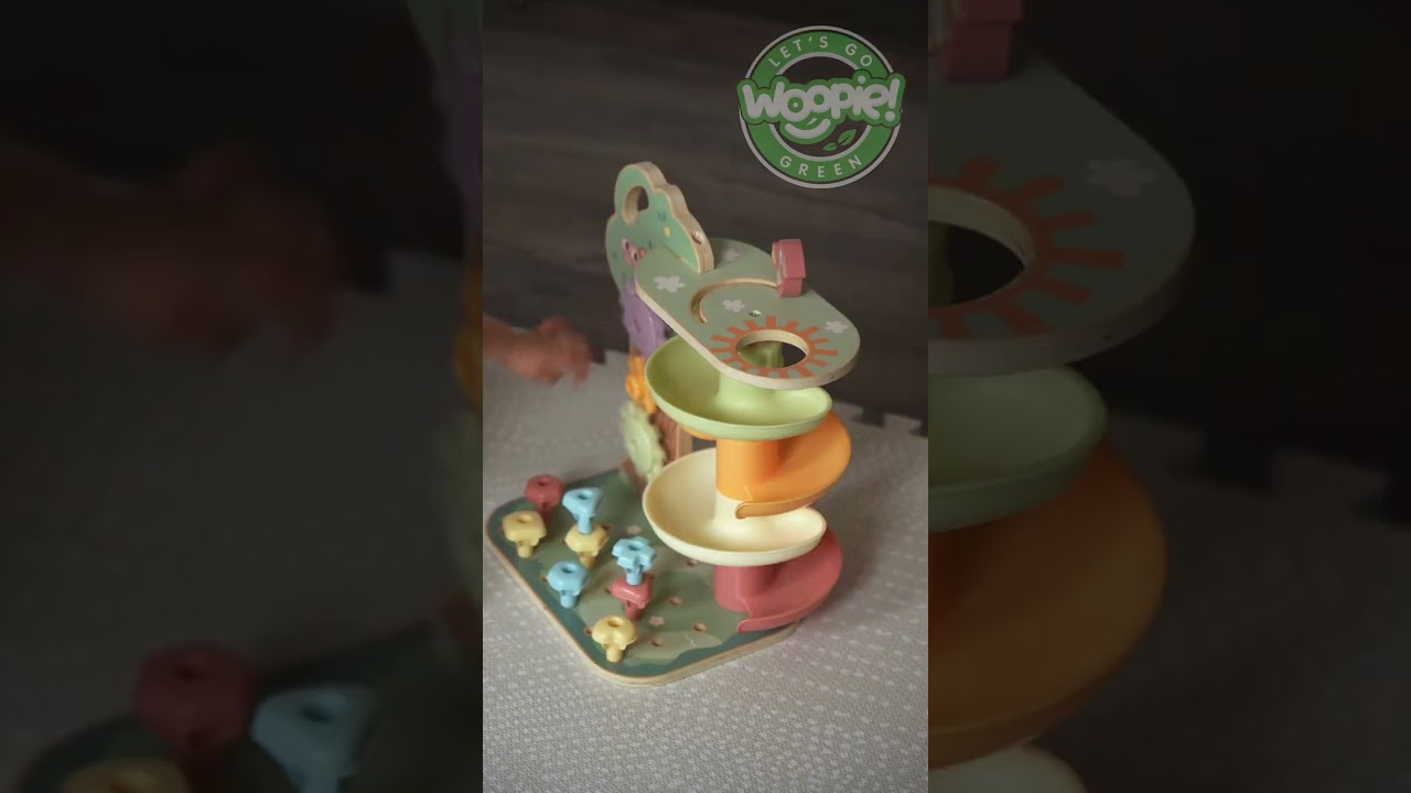 WOOPIE GREEN Drzewko Aktywności Kulodrom Montessori 4w1 FSC