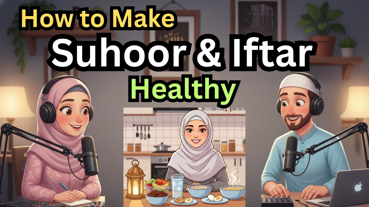 How to Make Suhoor and Iftar Healthy | Ramadan Eating Routine | English Conversation