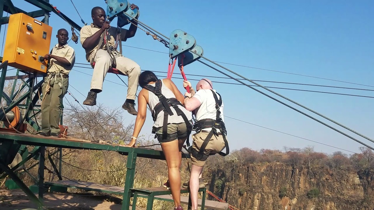 Tandem Zipline & Gorge Swing in Victoria Falls, Zimbabwe