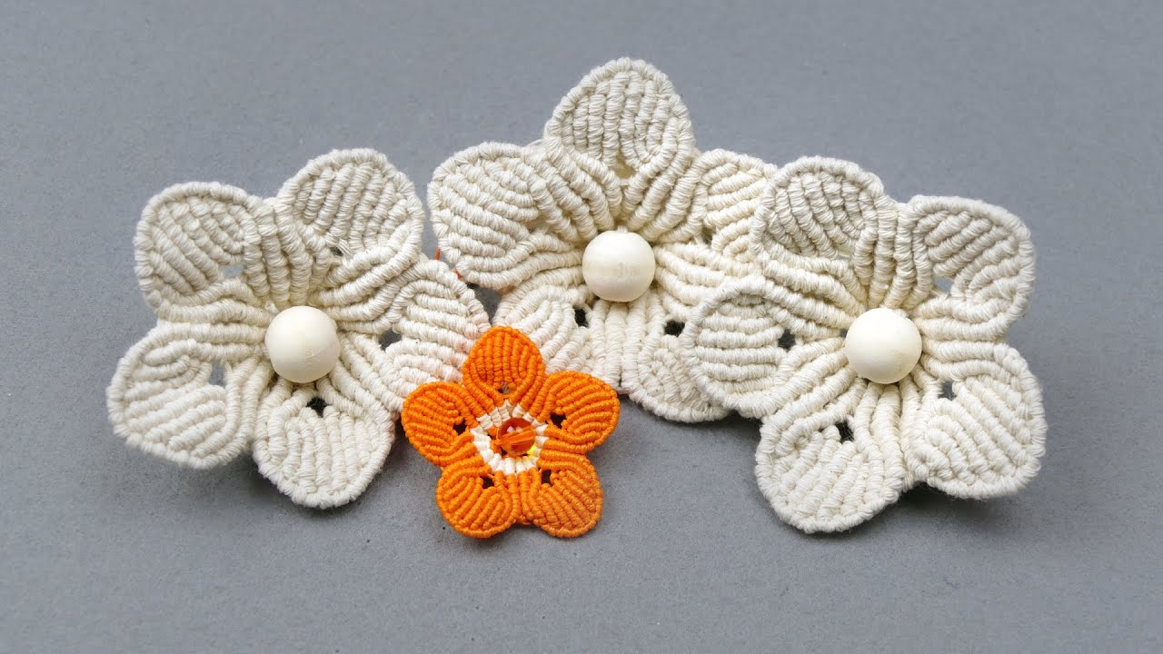 BEAUTIFUL MACRAME FLOWERS FOR MICRO & MACRO MACRAMÉ