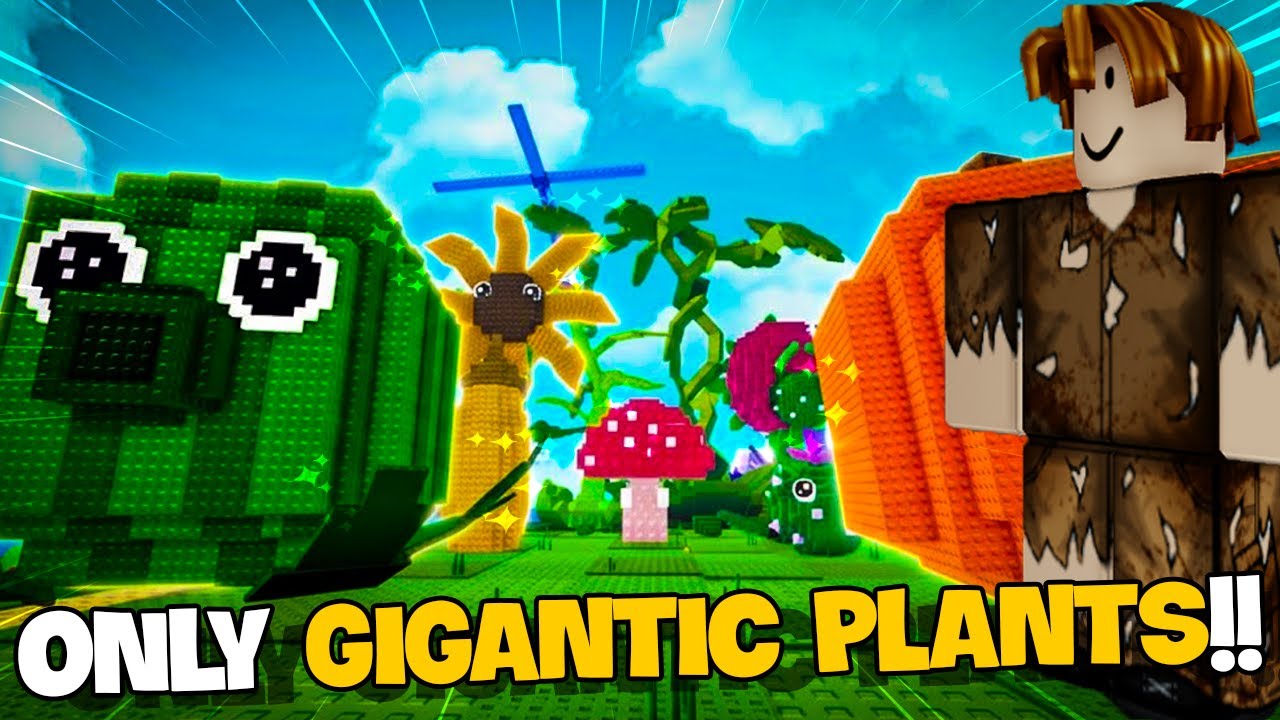 Beat Plants vs Brainrots Using ONLY Giant Plants!!