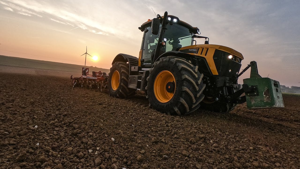 Jcb Fastrac 4220 / Horsch Terrano. Un chantier qui roule!