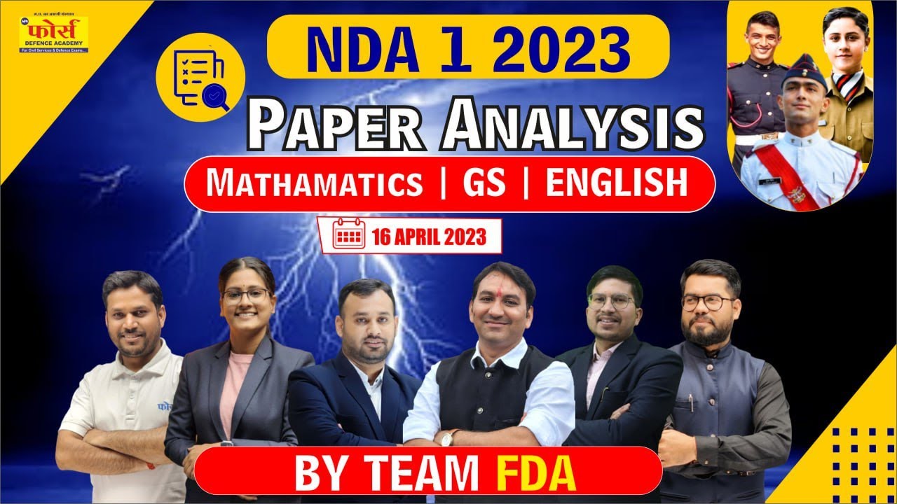 NDA GAT PAPER SOLUTION 1 2023 || NDA 1 2023 EXAMS || NDA 1 2023 ANSWER KEY || NDA PAPER ANALYSIS