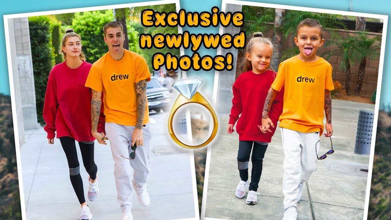 MINI JUSTIN BIEBER and HAILEY BIEBER Newlywed Exclusive Secret Photoshoot!! | Slyfox Family