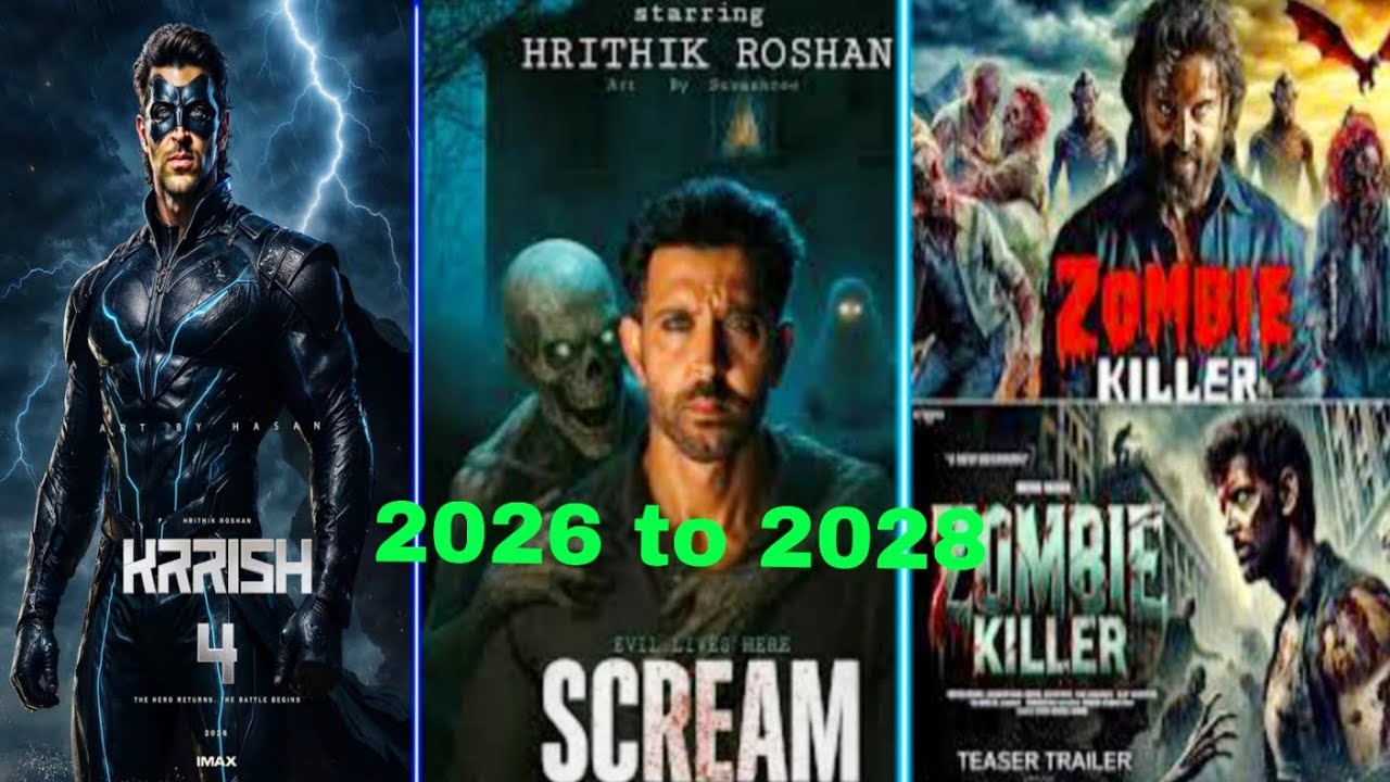05 Hrithik Roshan Upcoming Movies 2026 to 2028 | Hrithik Roshan Upcoming Movies List | Krish 4 