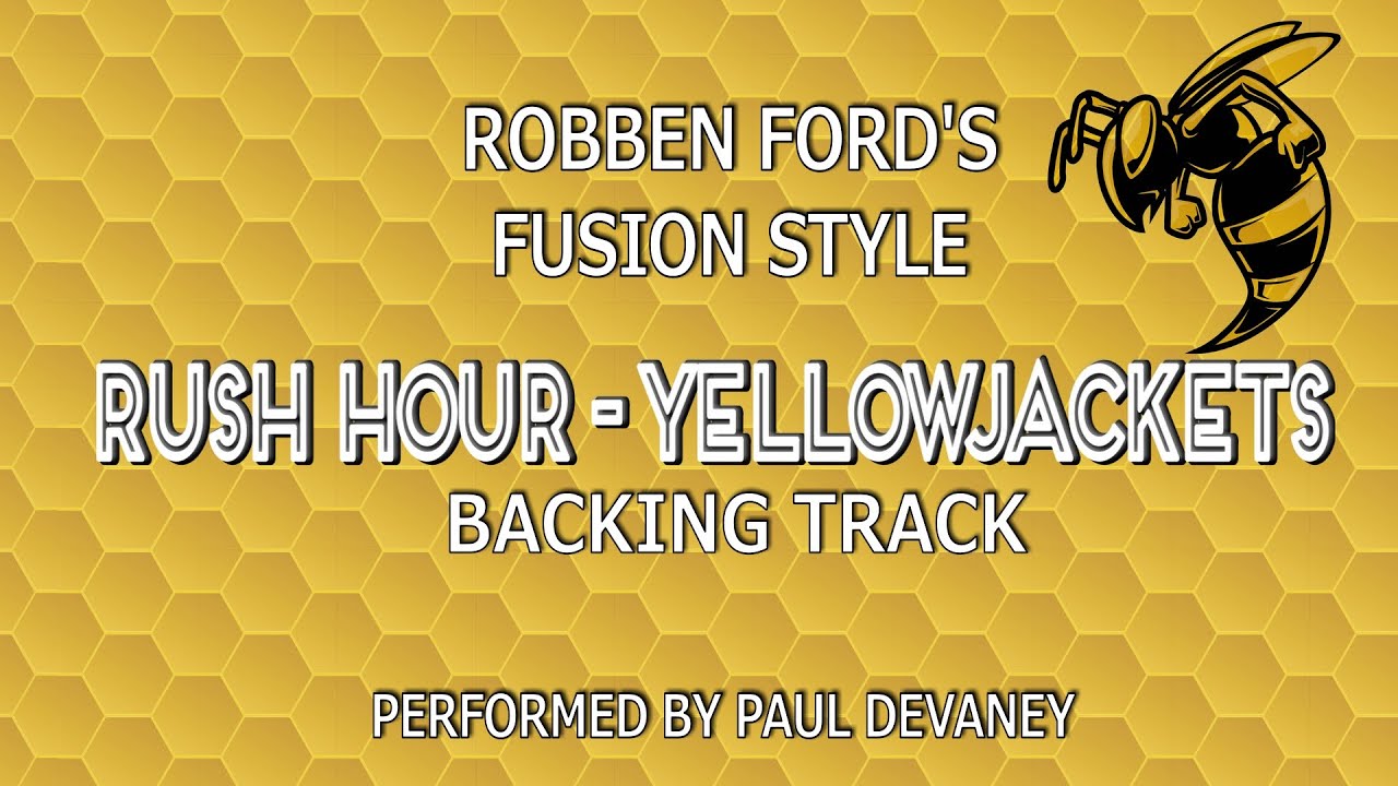 Rush Hour Fusion BackingTrack [FREE GUITAR TAB] Robben Ford style #jazz #funk #yellowjackets #jam