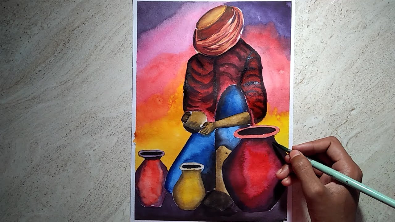 Water Colour Composition Painting For Beginners
