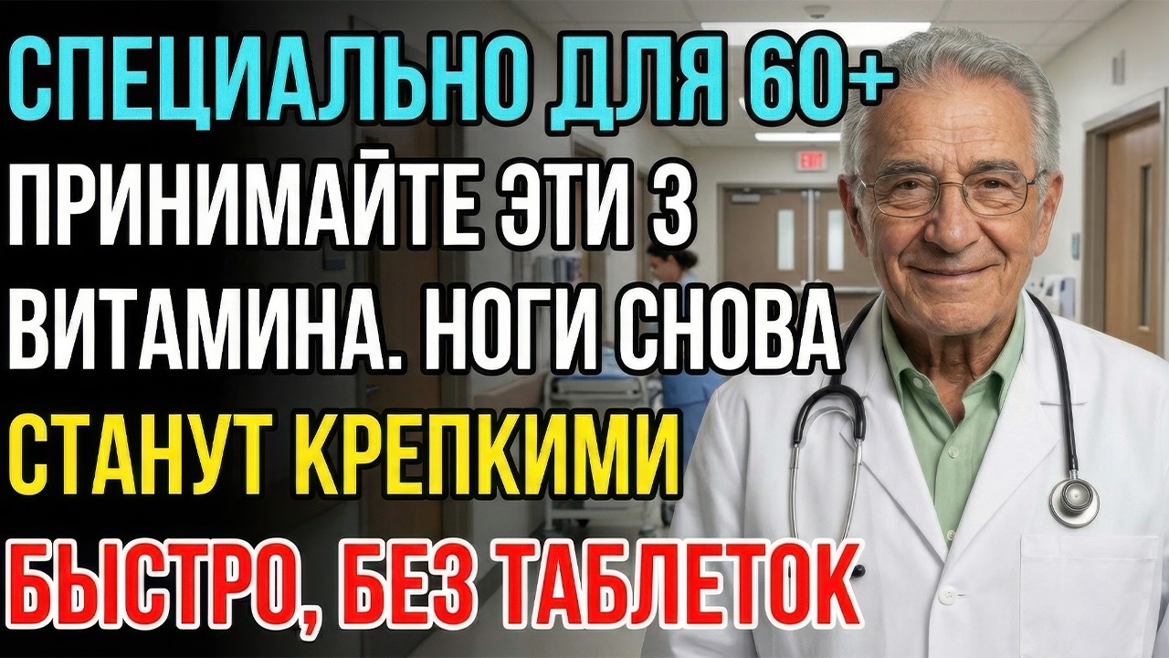 Слабые ноги? После 60 достаточно принимать всего 3 витамина, чтобы ваши ноги оставались сильными!