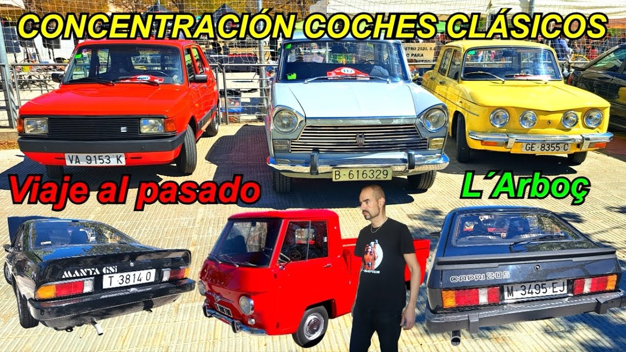 ✅Concentración coches clásicos L´Arboç. Inolvidables autos del pasado. #automobile #carslover
