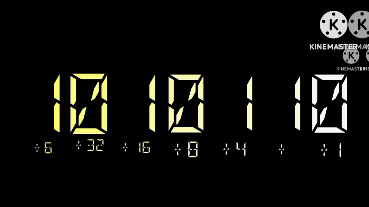 0 to 1024 in Binary (base 2)