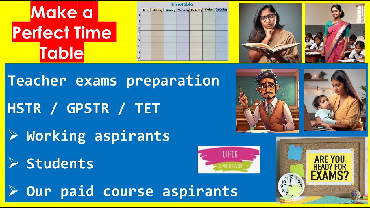 | How to do Preparation for exam ? Study time table HSTR/GPSTR/TET | 2024 - 10,000 posts recruitment