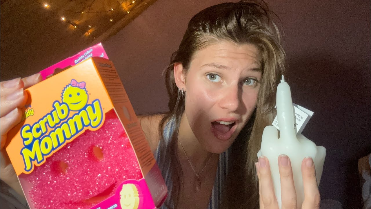 ASMR | random haul (candle, sponge, brushing)
