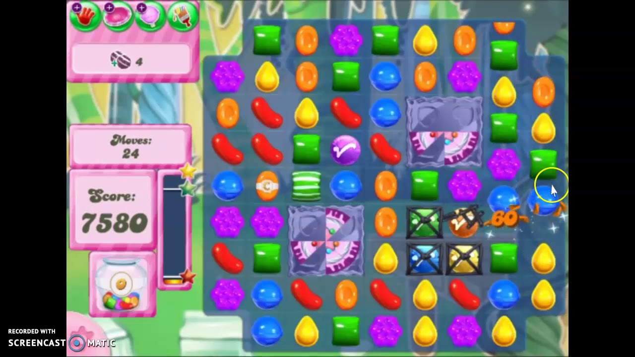 Candy Crush Level 421 Audio Talkthrough 1 Star 1 Boosters