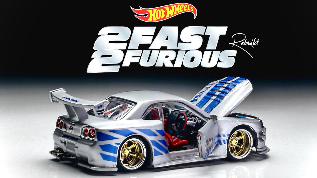 Fast and Furious Nissan Skyline GTR R34 Hot Wheels Custom