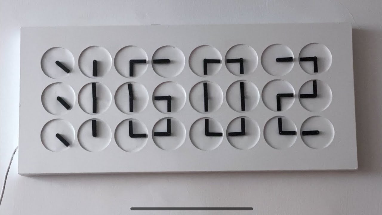 Digital Clock Made of Analog Clocks - Custom ClockClock24 Project