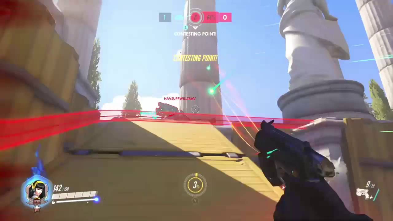 NERF THIS Dva insane quad kill!