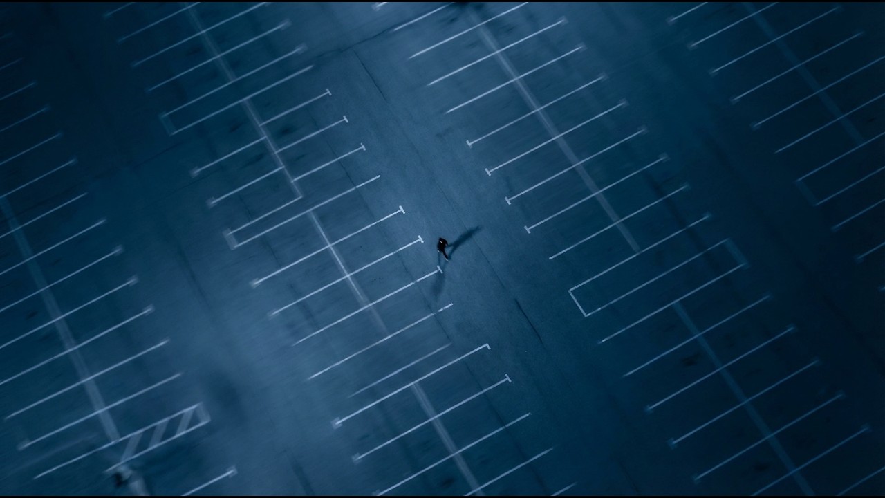 empty parking lot.