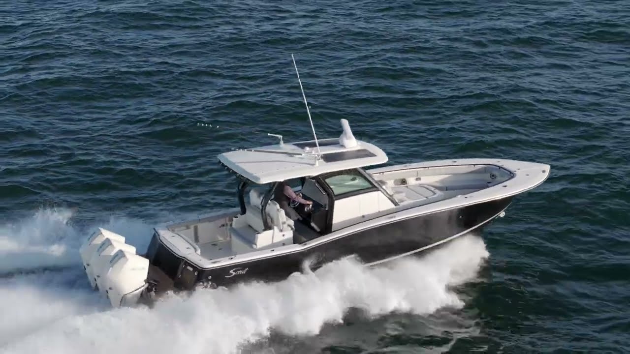 EPIC Aerial Tour | 2020 Scout 355 LXF — Stunning Drone Footage of a Sold Scout Center Console