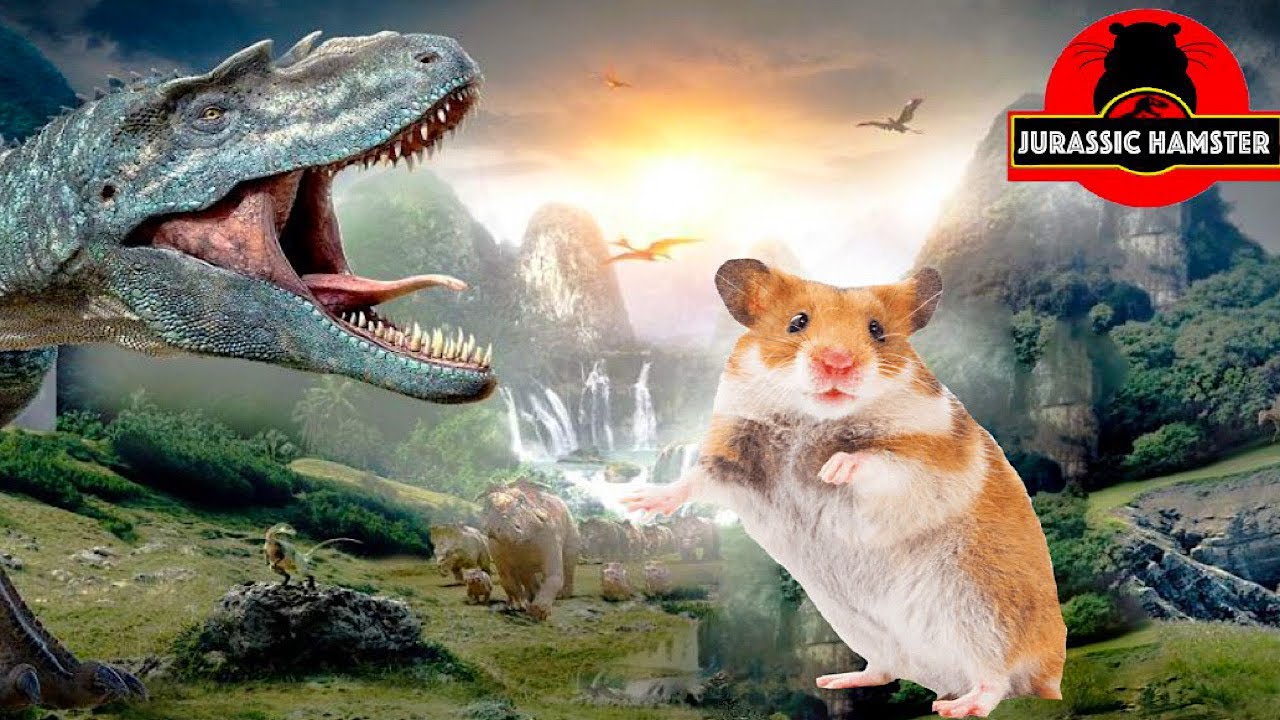 Jurassic Park Hamster Maze with Traps 😱 challenging Dinosaur OBSTACLES 😱