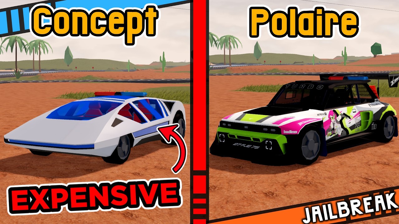 Jailbreak - Concept vs. Polaire | Vehicle Speedtest Comparison! 💫🐻&zwj;❄️🔥 (Roblox)