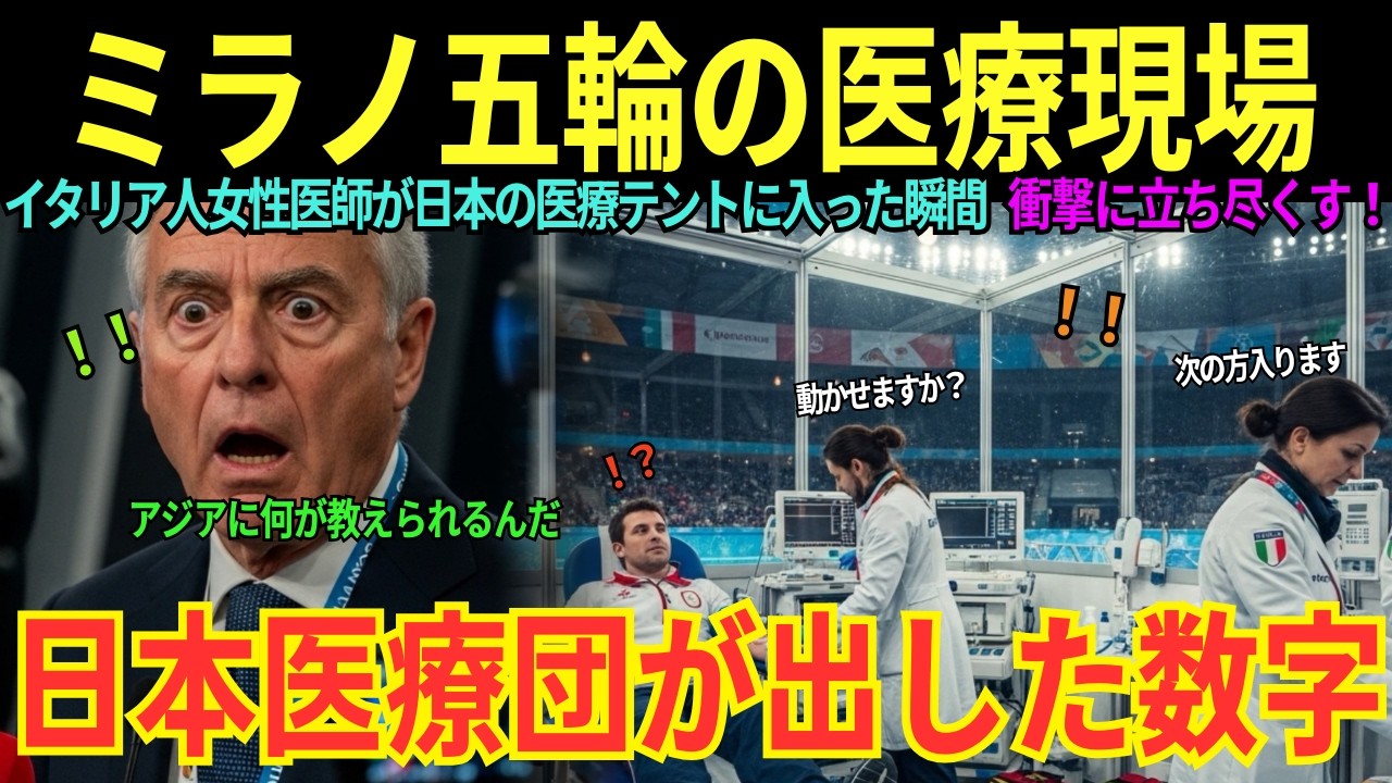 【海外の感動秘話】「エビデンスがない」と笑ったミラノ五輪ドイツ人委員長が、論文を手に立ち尽くす。日本医療チームが6カ国9名の他国選手まで救った14日間の記録
