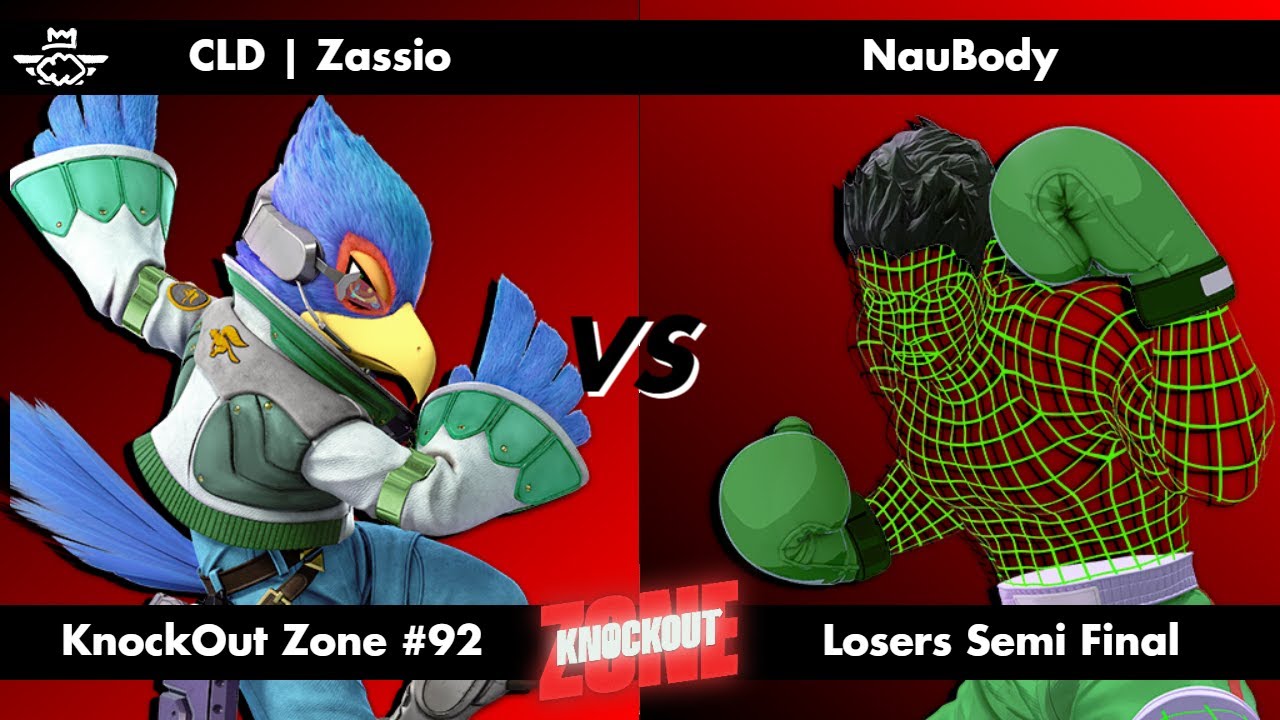 KnockOut Zone #92 - SSBU Losers Semi Final - Zassio (Falco) vs NauBody (Little Mac)