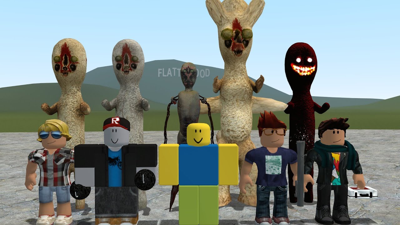 SPC-173 VS ROBLOX CHARACTERS!! Garrys Mod Sandbox