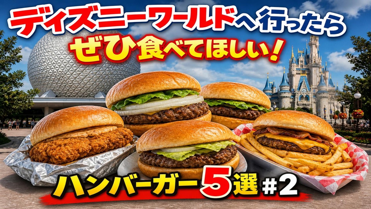 【WDW】ウォルトディズニーワールドへ行ったら是非食べてほしいハンバーガー５選 第２弾