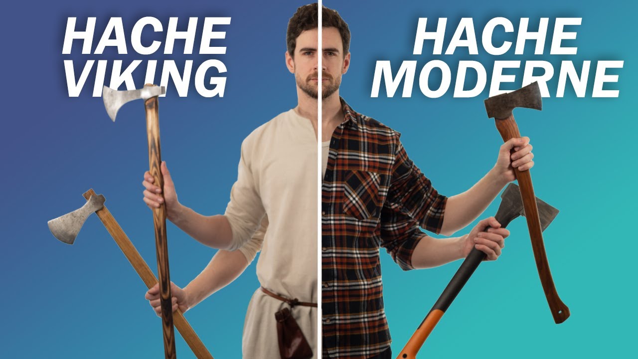 Hache Viking vs Hache Moderne - C'est quoi une hache viking ? #histoire #vikings