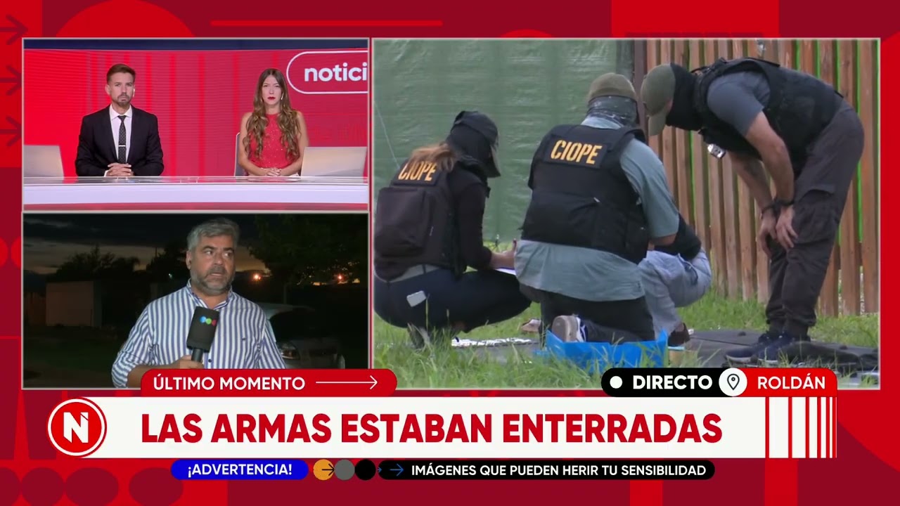Encontraron un arsenal de armas enterradas en Roldán | TELEFE ROSARIO