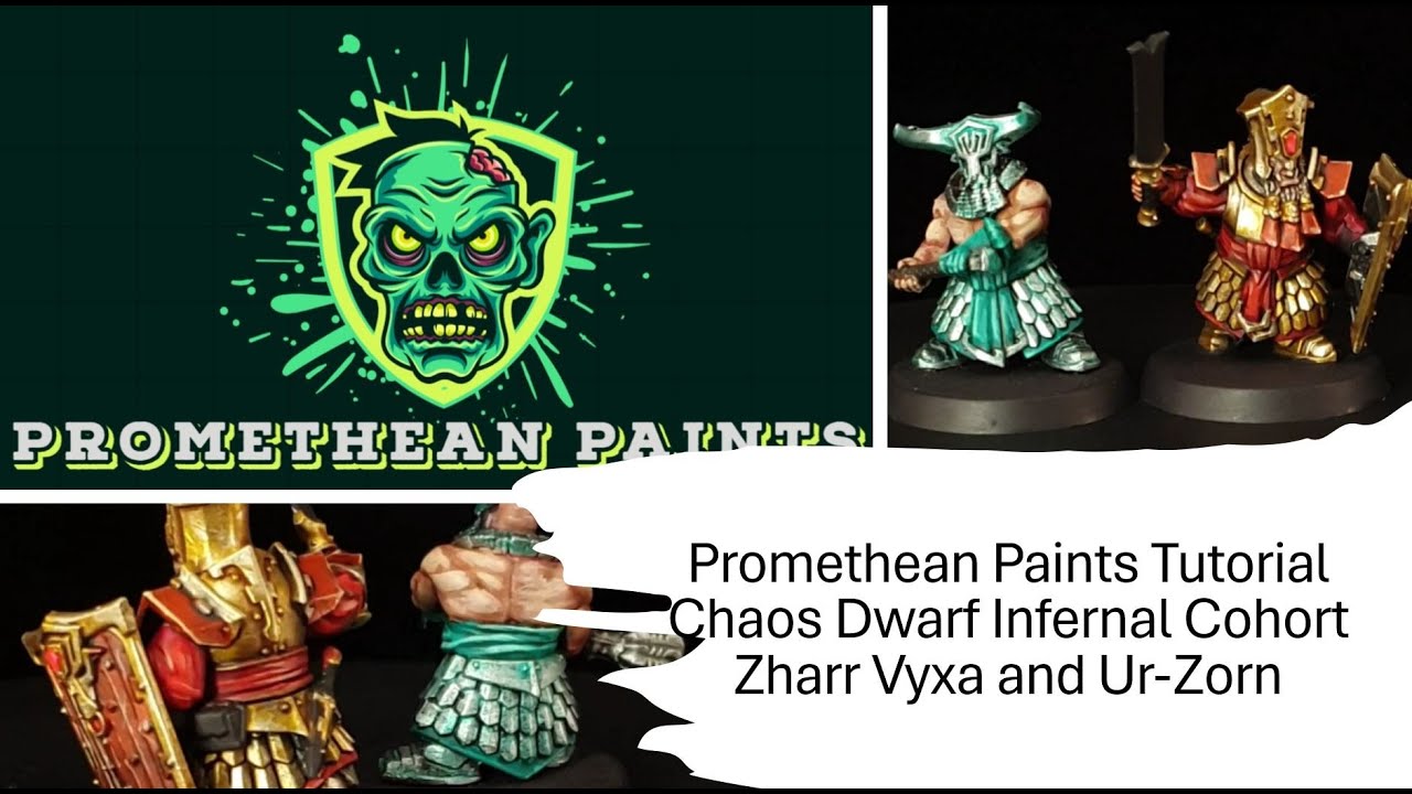 WARHAMMER AGE OF SIGMAR  OLD WORLD CHOAS DWARF PAINTING TUTORIAL INFERNAL COHORT ZHARR VYXA  UR ZORN