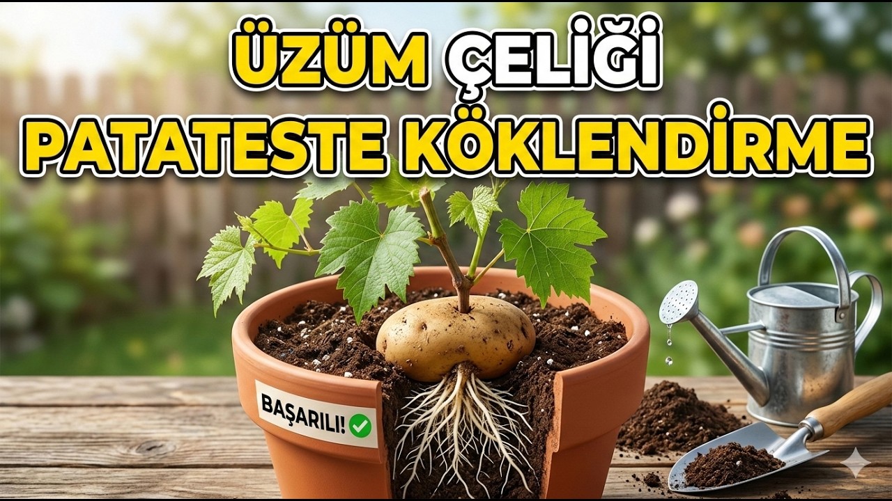Üzüm Köklendirme Nasıl Yapılır? | Patateste Üzüm Köklendirme | Grape Root