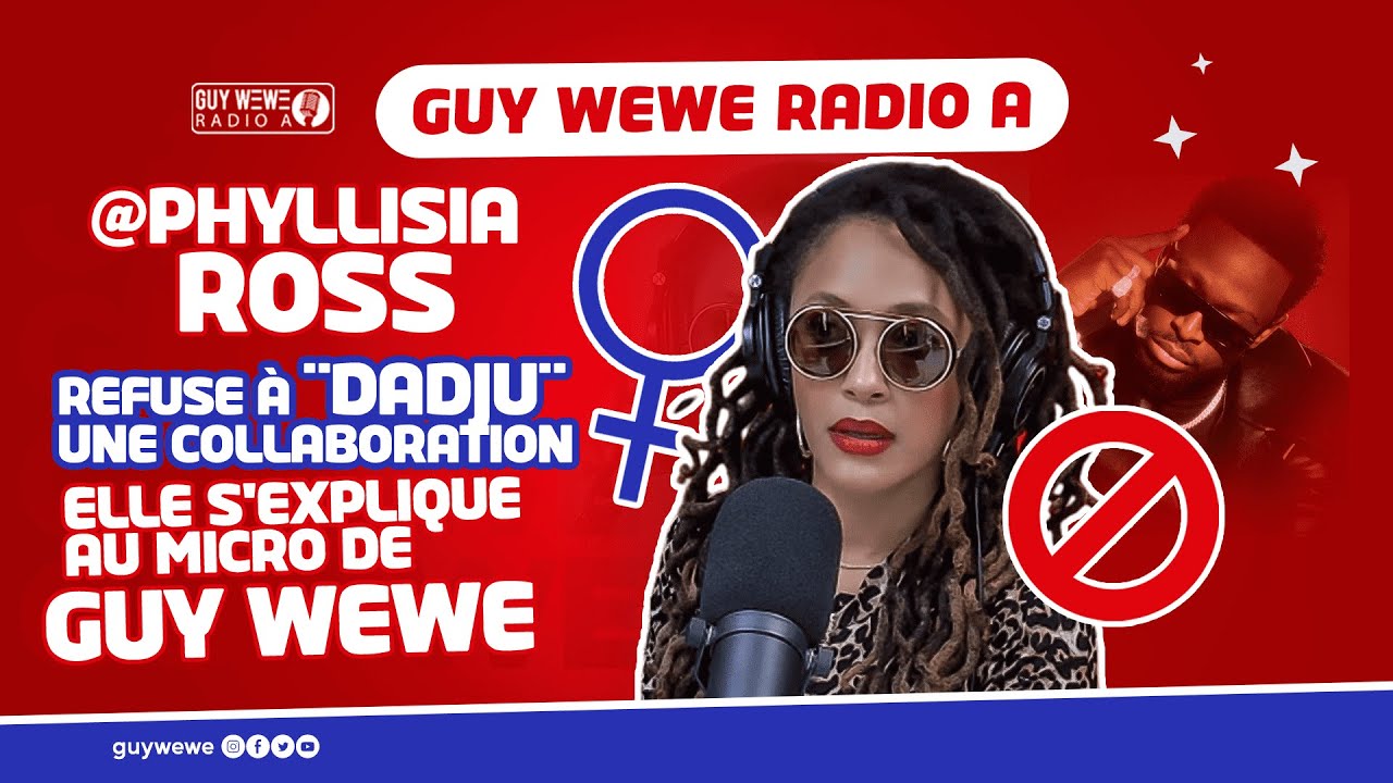 Phyllisia Ross refuse à Dadju une collaboration, elle s'explique au micro de Guy Wewe