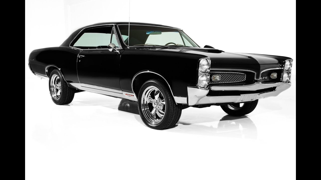 1967 Pontiac GTO 400ci Tri-Power 4-Speed - For Sale - Black