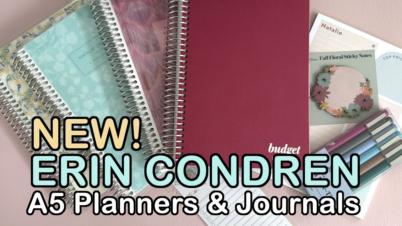 NEW 2026 Erin Condren A5 Planners & Journals | Budget, Work Life Planner, Gratitude Journal & More