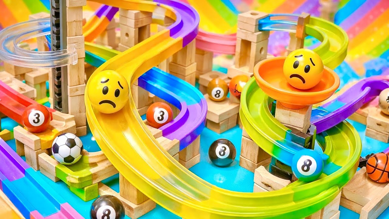 Marble Run ASMR – Balanced Motion for Relaxation